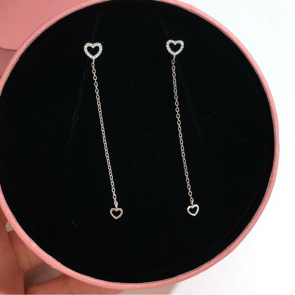 Long Classiques heart earrings in sterling silver Tous